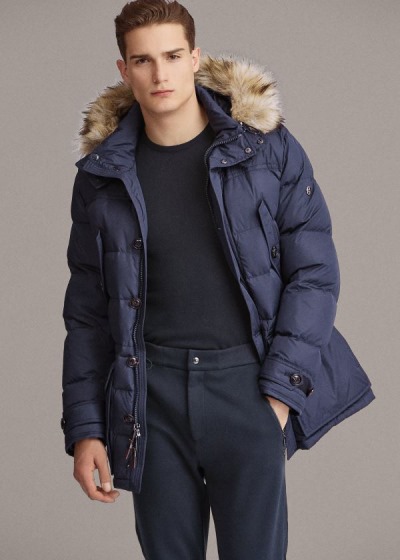 Men's Ralph Lauren RLX Faux-Fur-Trim Down Parka | 736125HOF